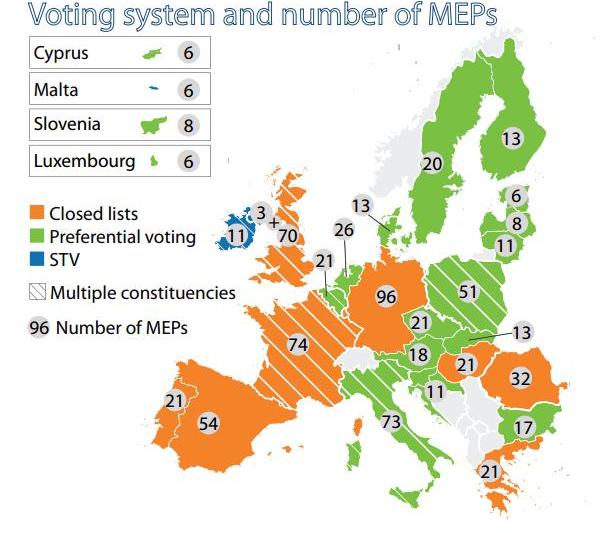 Sistemul electoral si numarul de europarlamentari, Foto: Parlamentul European