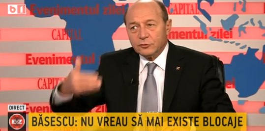 Traian Basescu la EVZ, Foto: Captura video