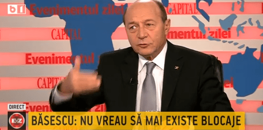 Traian Basescu la EVZ, Foto: Captura video