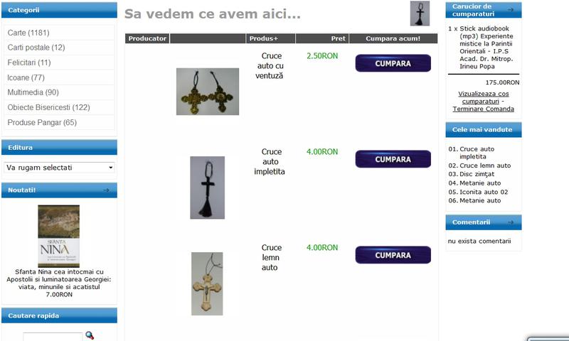 Obiecte religioase auto pe magazinul online, Foto: Arhiepiscopia Craiovei