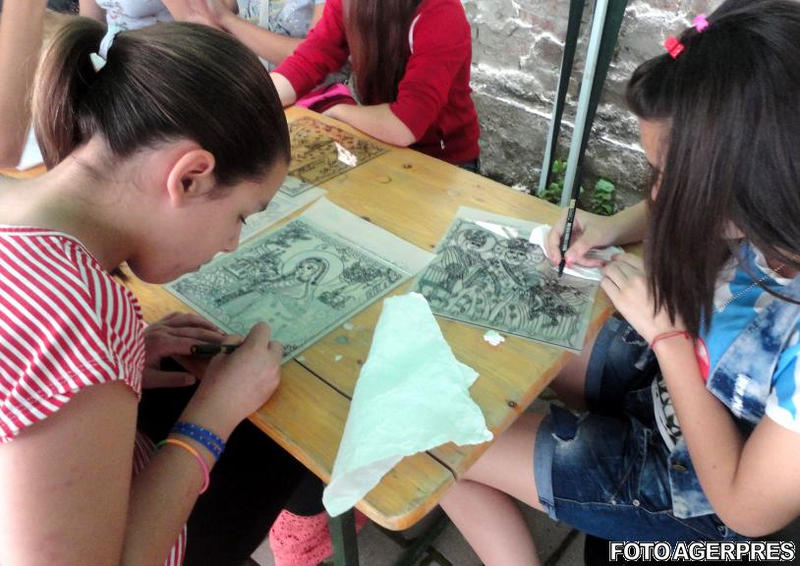 Elevi in tabara scolara, Foto: Agerpres