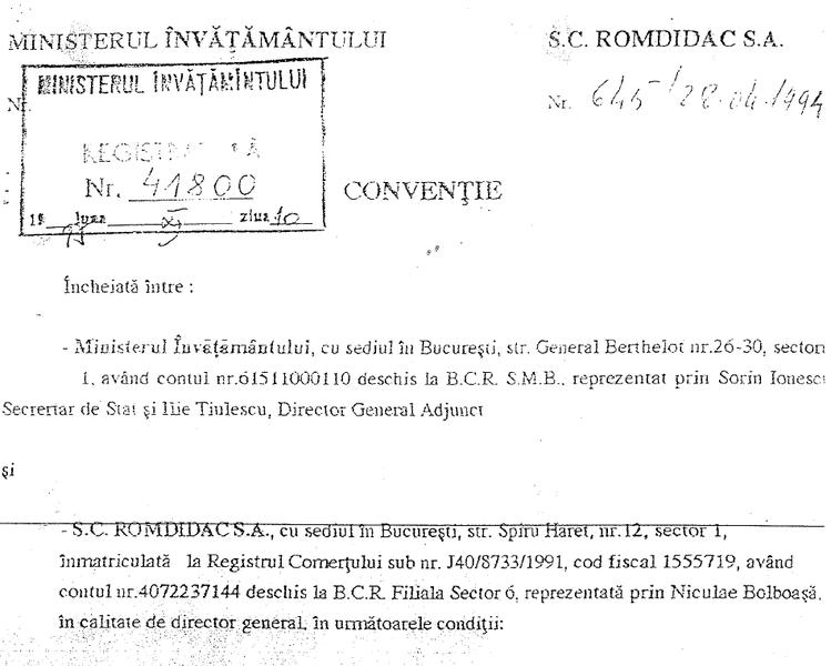 Acordurile incheiate intre Ministerul Educatiei si Romdidac, Foto: edu.ro