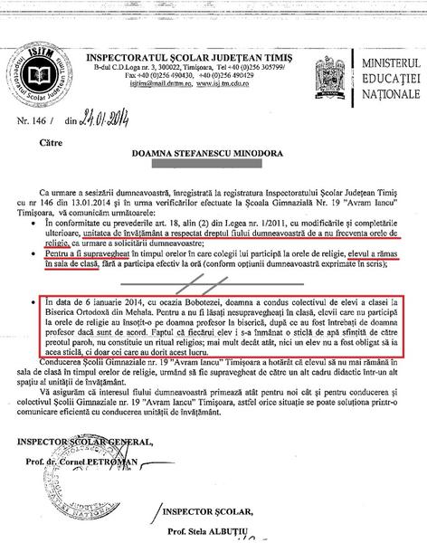 Raspunsul Inspectoratului, Foto: ASUR