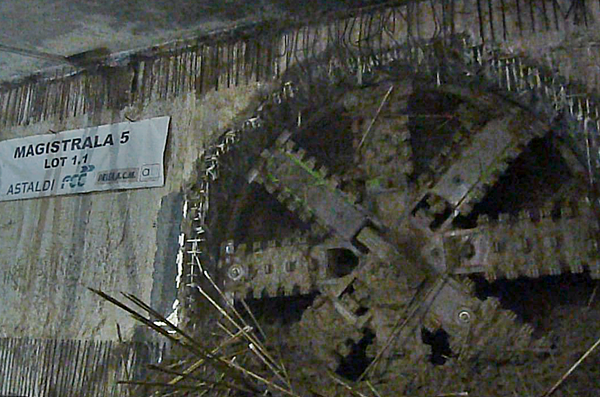 Freza TBM-ului Varvara intrand in statie , Foto: Hotnews