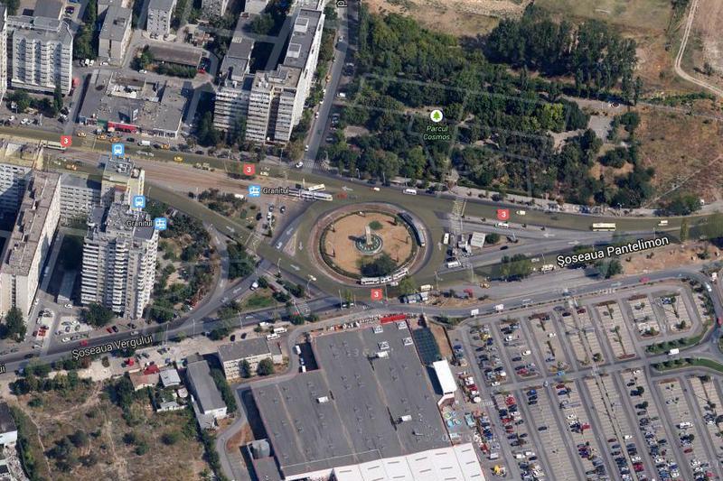 Zona parcare de tip Park&Ride Pantelimon, Foto: Google Earth