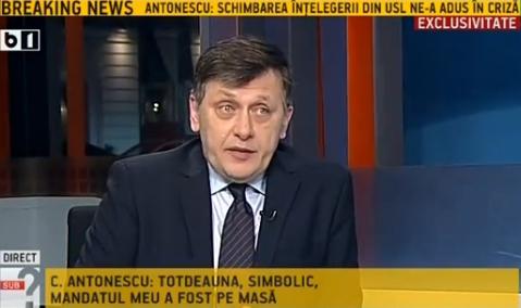 Crin Antonescu la Sub semnul intrebarii, Foto: Captura B1TV
