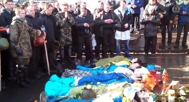 Victime ale protestelor din Kiev, Foto: Captura YouTube