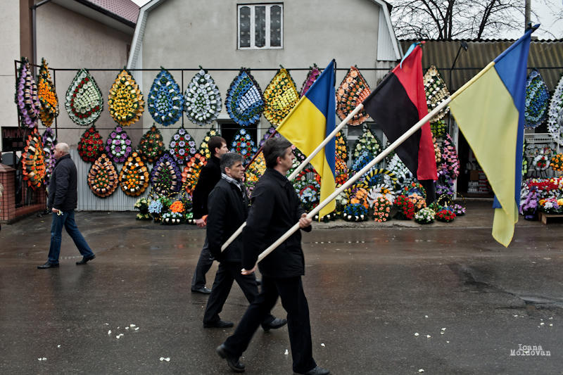Cernauti, funeraliile unui etnic roman mort pe Euromaidan, Foto: Laurentiu Diaconu-Colintineanu