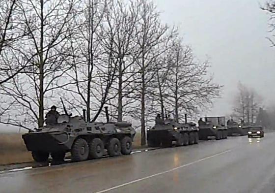 TAB-uri langa Simferopol (Crimeea), Foto: Captura YouTube