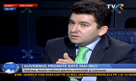 Liviu Voinea, la TVR, Foto: Captura TVRplus.ro