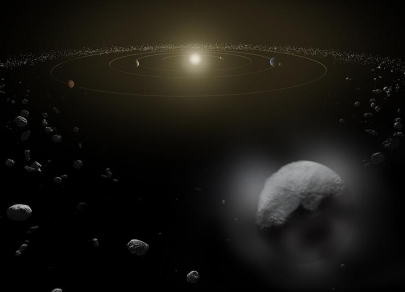 Redare artistica: Planeta pitica Ceres, din centura de asteroizi principala, Foto: ESA/ATG medialab