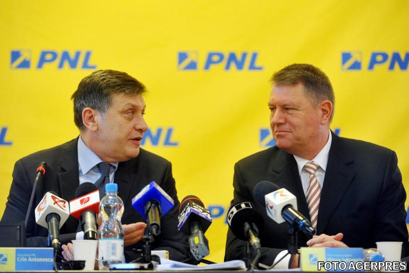 Crin Antonescu si Klaus Iohannis, Foto: Agerpres