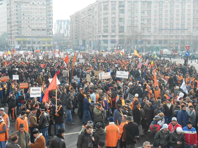 Mitingul PDL la Guvern, Foto: Hotnews