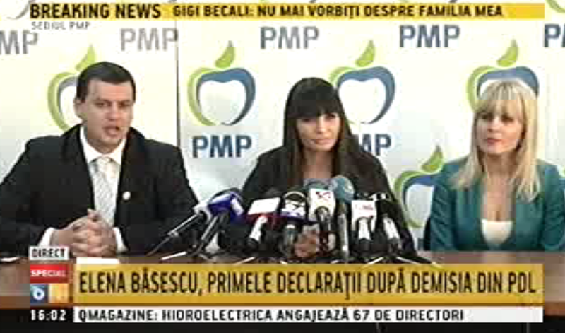 Eugen Tomac, Elena Basescu si Elena Udrea, Foto: Captura B1TV