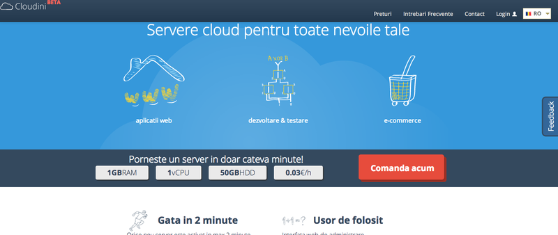 Server cloud in 2 minute, Foto: cloudini.ro