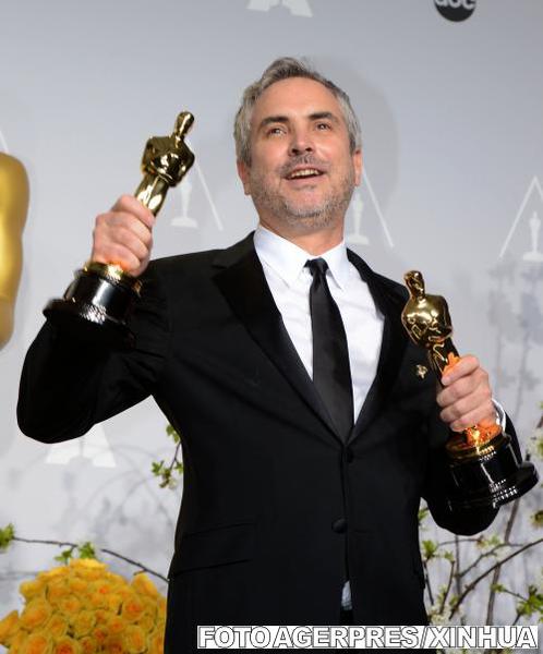 Alfonso Cuaron, Oscar pentru Gravity, Foto: Agerpres/Xinhua