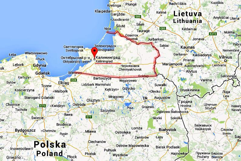 Kaliningrad, Foto: Google Maps