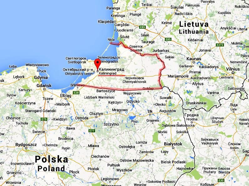 Kaliningrad, Foto: Google Maps