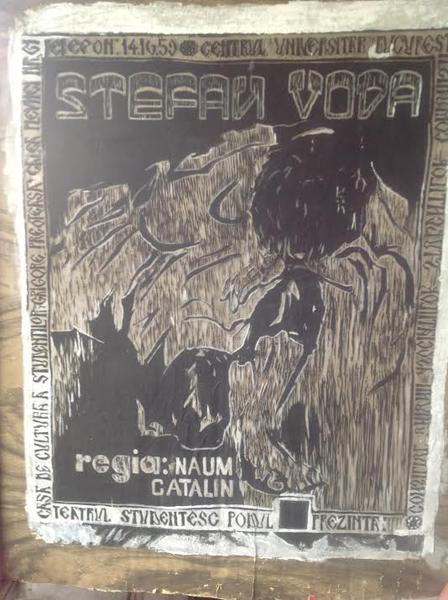 "Stefan Voda" - afisul spectacolului, realizat de Catalin Naum, Foto: Teatrul Studentesc Podul
