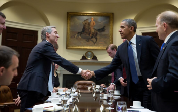 Iurie Leanca si Barack Obama, la Casa Alba, Foto: gov.md