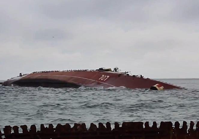 Nava Ochakov, scufundata, Foto: Captura YouTube