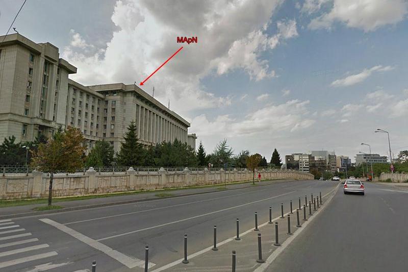 Sediul MApN, Foto: Google Earth