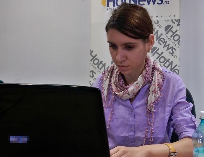 Psihologul Gabriela Craciun in studioul HotNews.ro, Foto: Hotnews