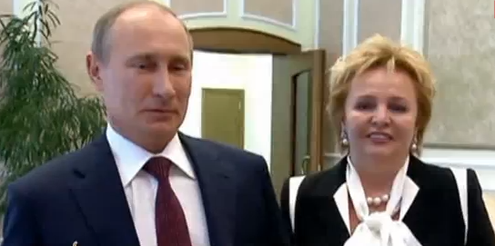 Vladimir Putin si fosta sotie, Ludmila, Foto: Captura video
