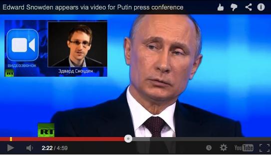 Vladimir Putin in direct cu Edward Snowden: "Vorbim ca intre profesionisti", Foto: Russia Today