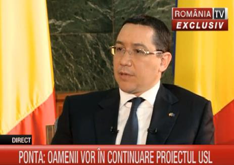 Victor Ponta la RTV, Foto: Captura RomaniaTV