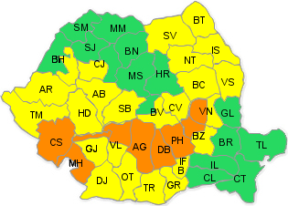 Cod galben si portocaliu, Foto: ANM