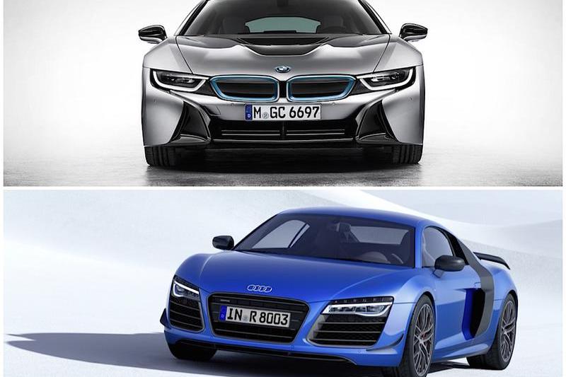 BMW i8 si Audi R8 LMX, Foto: 0-100.ro