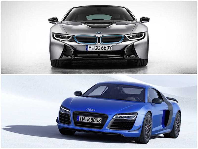 BMW i8 si Audi R8 LMX, Foto: 0-100.ro