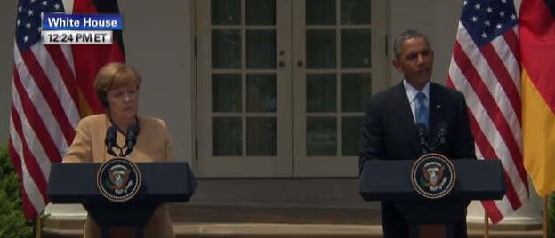 Angela Merkel si Barack Obama , Foto: Captura YouTube