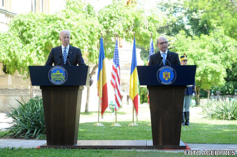 Joe Biden si Traian Basescu, Foto: Agerpres