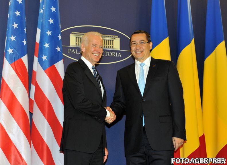 Joe Biden si Victor Ponta, Foto: Agerpres