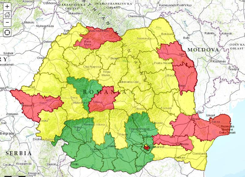 Prezenta finala la alegerile europarlamentare din 2014 - pe judete, Foto: Hotnews