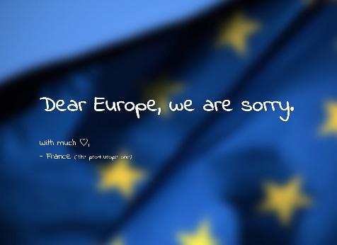 Dear Europe, we are sorry, Foto: deareuropewearesorry.eu