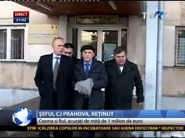 Mircea Cosma, retinut de procurori, Foto: Captura TVR