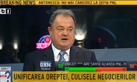 Vasile Blaga la Sub semnul intrebarii, Foto: Captura B1TV