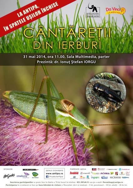 Afis Cantaretii din ierburi, Foto: antipa.ro