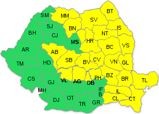 Cod galben restrans 31 mai, Foto: ANM