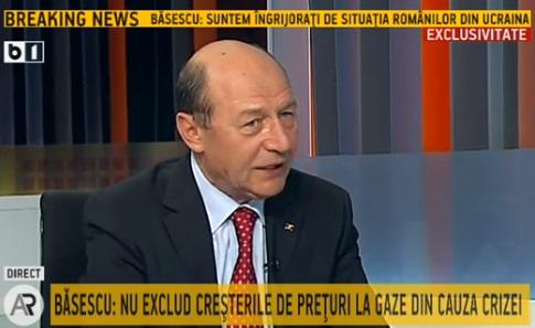 Traian Basescu la B1 TV, Foto: Captura B1TV