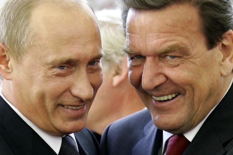 Vladimir Putin si Gerhard Schroeder, Foto: faz.de