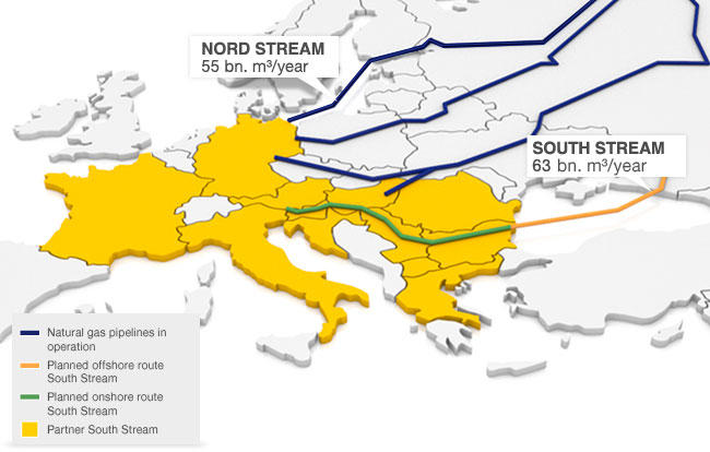 Southstream si Nordstream, Foto: wintershall.com