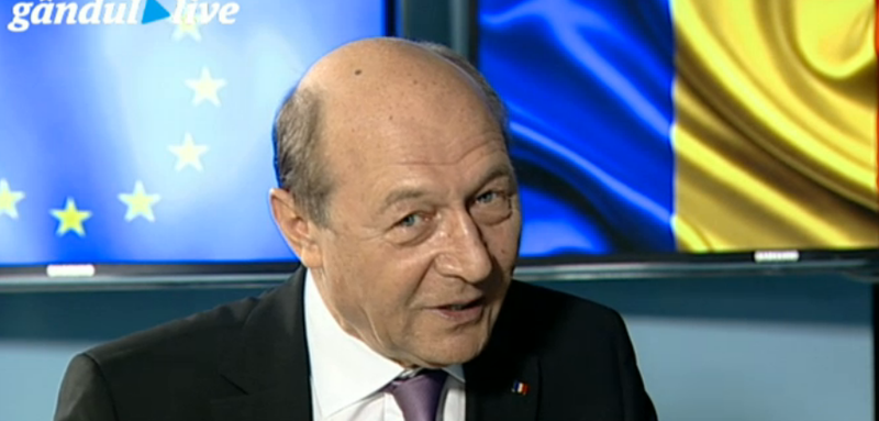 Traian Basescu la Gandul Live, Foto: Captura ecran