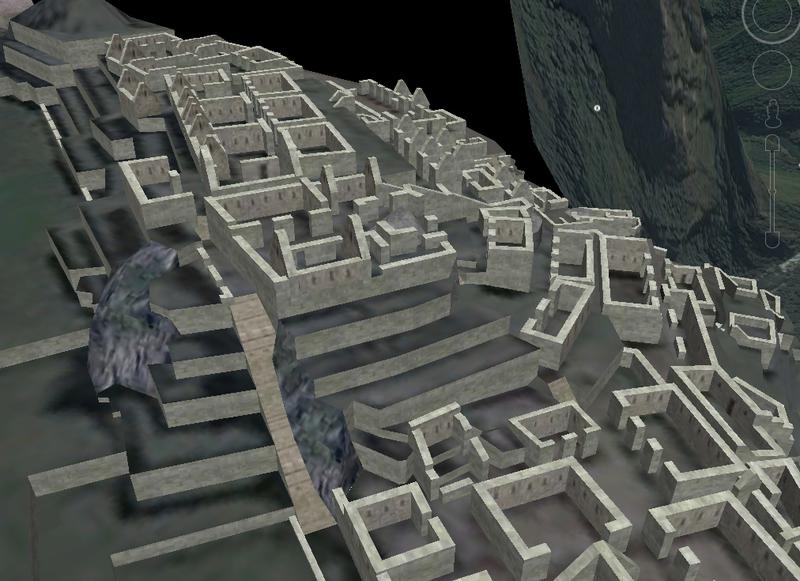 Machu Picchu, Foto: Google Earth