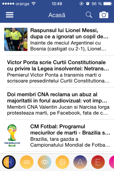 iOS app screenshot, Foto: Hotnews
