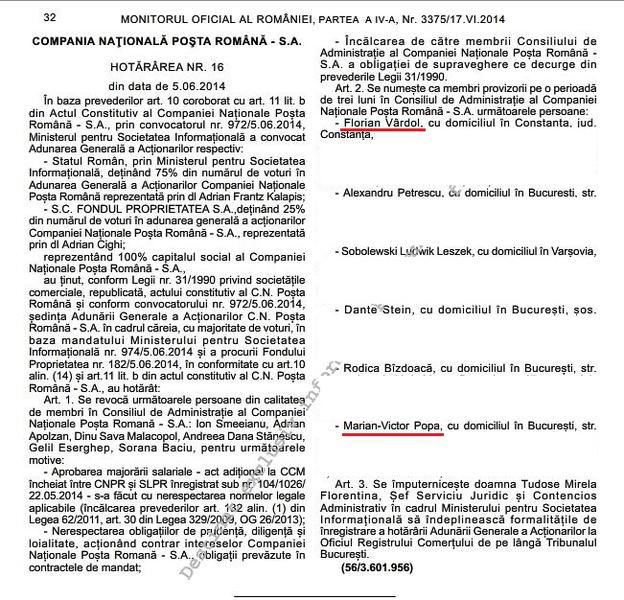 Decizie AGA Posta Romana din 5 iunie, Foto: Hotnews