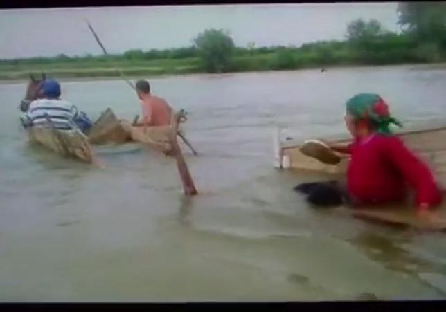 Doi oameni s-au inecat in Jiu, in fata martorilor care filmau, Foto: youtube.com